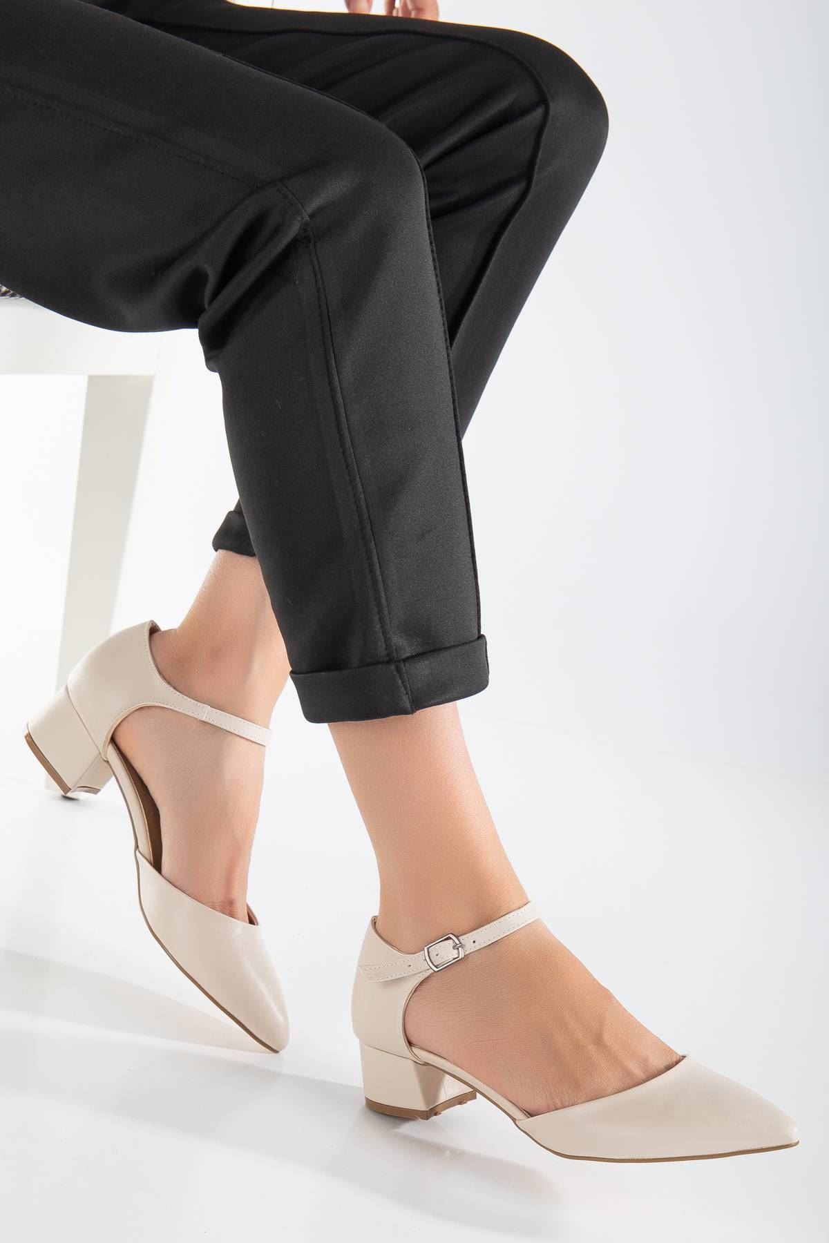 Jewel Kadın Topuklu Ayakkabı Ten Cilt