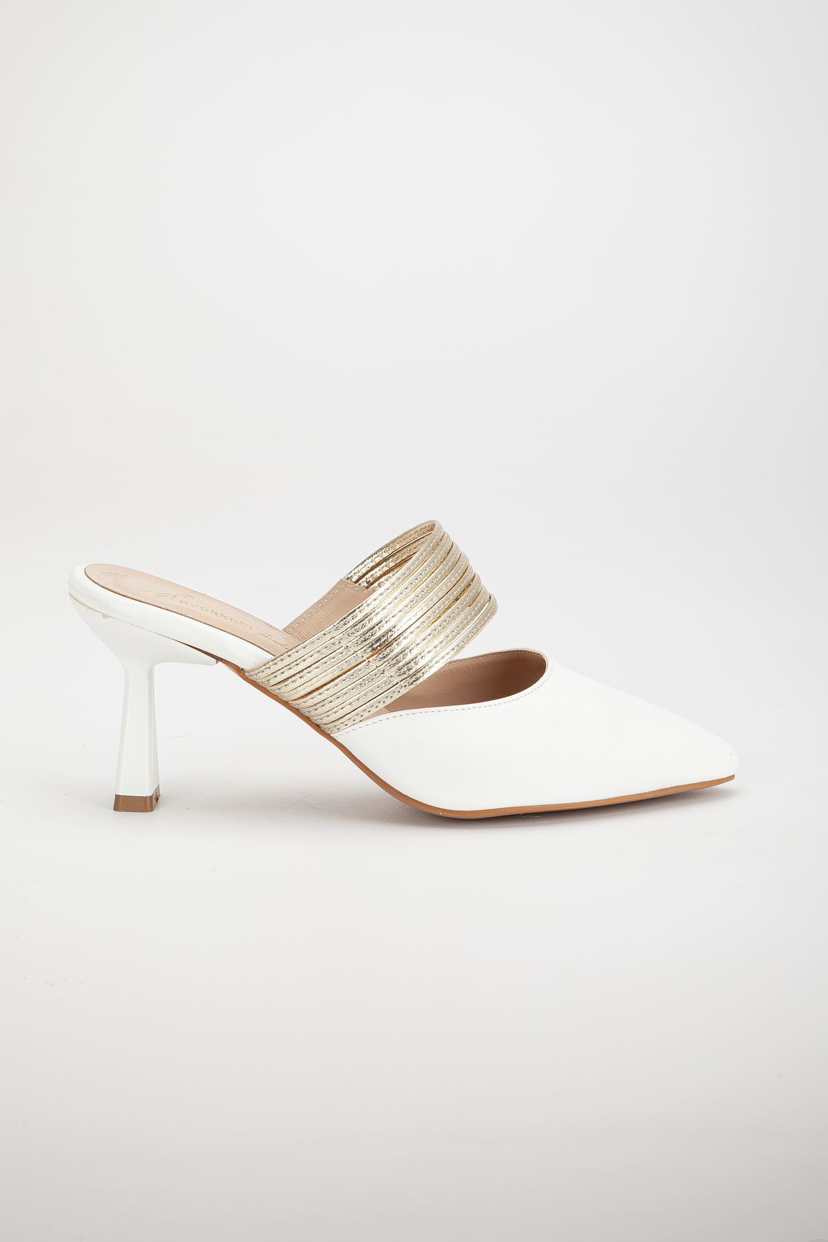 Kadın Beyaz Cilt Topuklu Ayakkabı